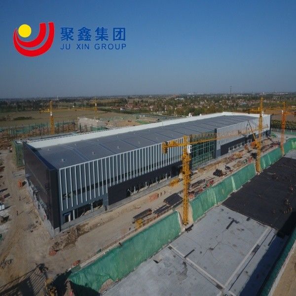 อาคารโลหะชั้นสูง Hangar โครงสร้าง Prefab ด้วยสแตนเลส Mezzanine Floor โครงสร้างสแตนเลส