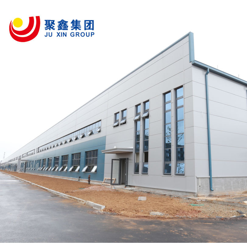 ความปลอดภัยระยะยาวใหญ่ ระดับสูง Prefab Storage โครงสร้างเหล็ก กรอบ Truss การผลิต การปั่นเร็ว อพาร์ทเมนต์ โรงแรม คลังสินค้า