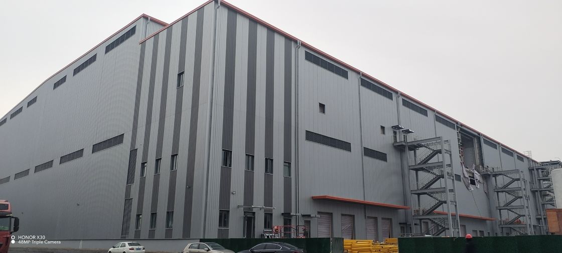 ความแข็งแรงสูง ISO / CE ยอมรับโรงงานอุตสาหกรรม Prefab Steel Structure Workshop