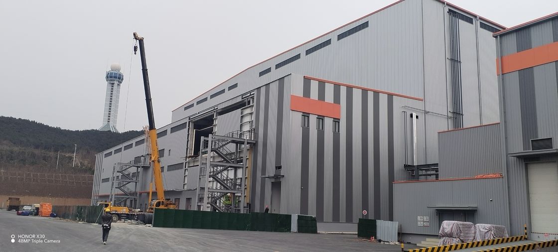 ความแข็งแรงสูง ISO / CE ยอมรับโรงงานอุตสาหกรรม Prefab Steel Structure Workshop