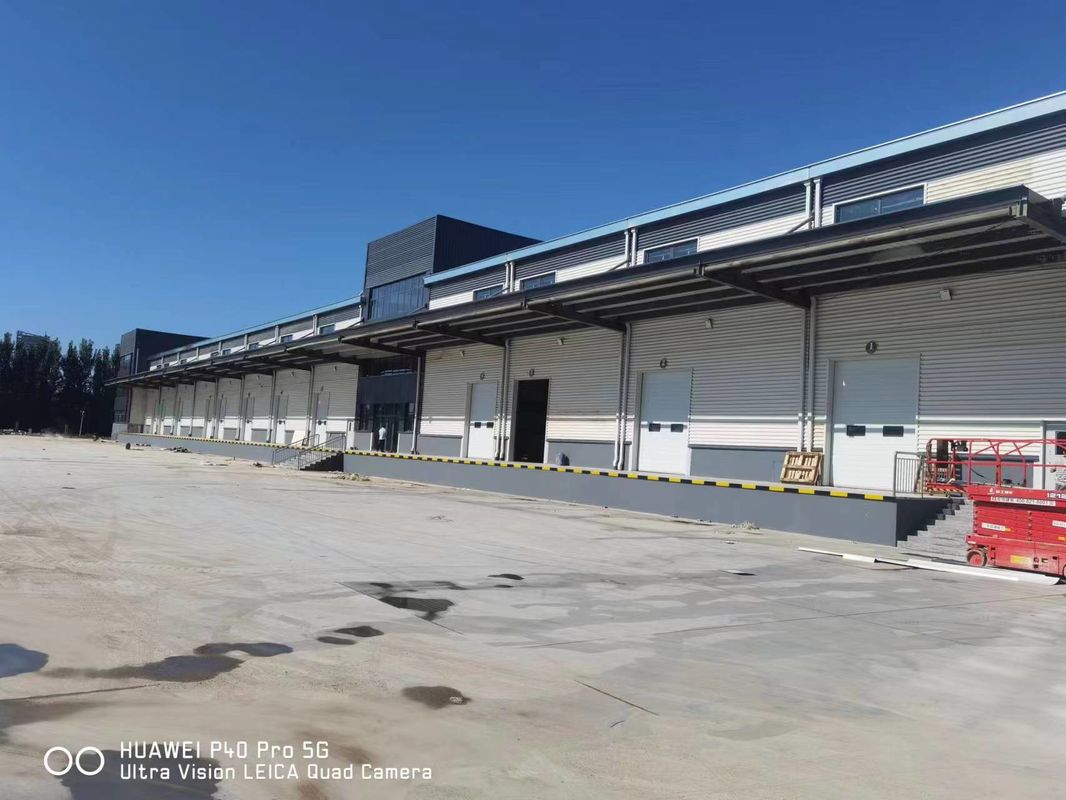 OEM ยาโลจิสติกส์ อาคารโลหะช่างลวดลาย H ช่องโปตัลเฟรม อาคารโครงสร้างเหล็ก