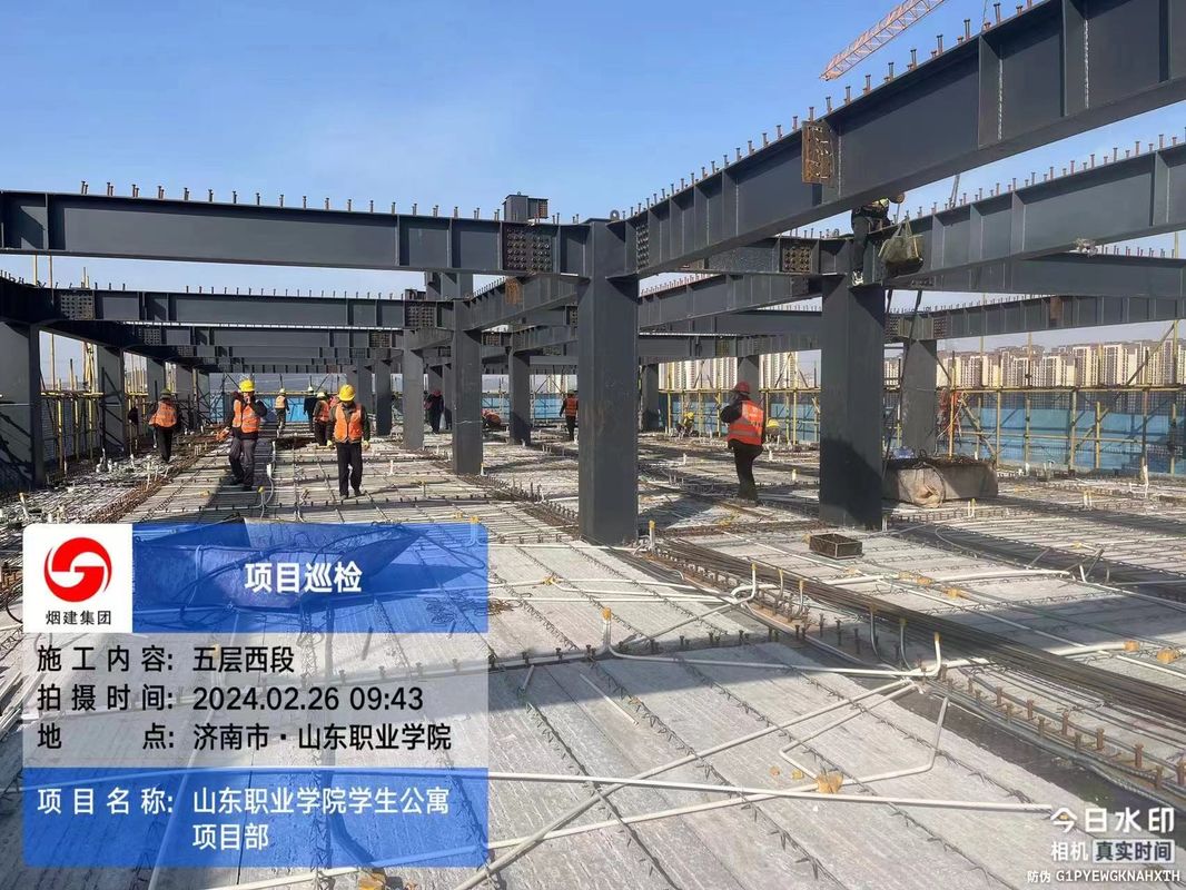 อาคารโรงพยาบาลโลหะ Prefab อาคารสํานักงานพาณิชย์หลายชั้น โครงสร้างเหล็ก อาคารโรงเรียน Prefabricated