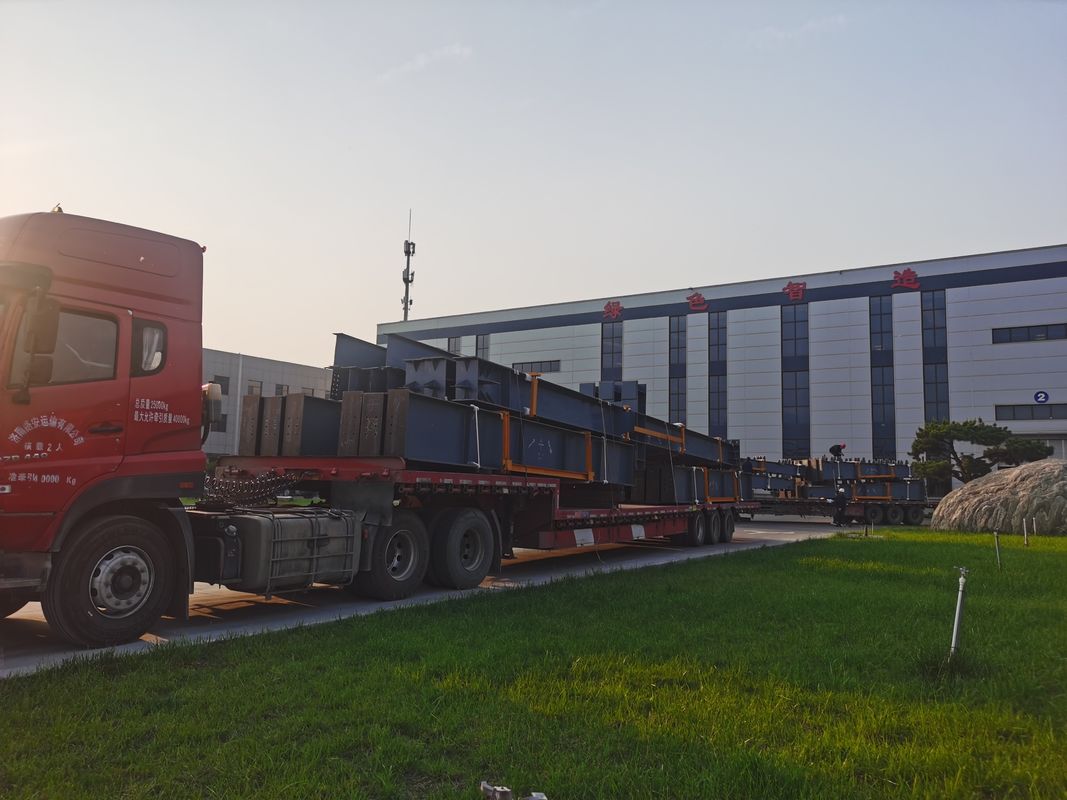 ปรับแต่ง Prefab Pre-engineered Steel Structural Portal Frame อาคารโรงงานอุตสาหกรรม / อาคารโกดัง